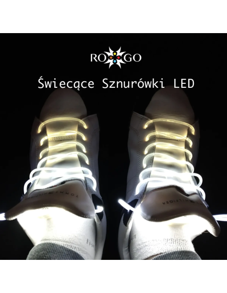 Sznurówki Led - Białe