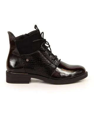 Botines Vinceza W JAN135 charol negro