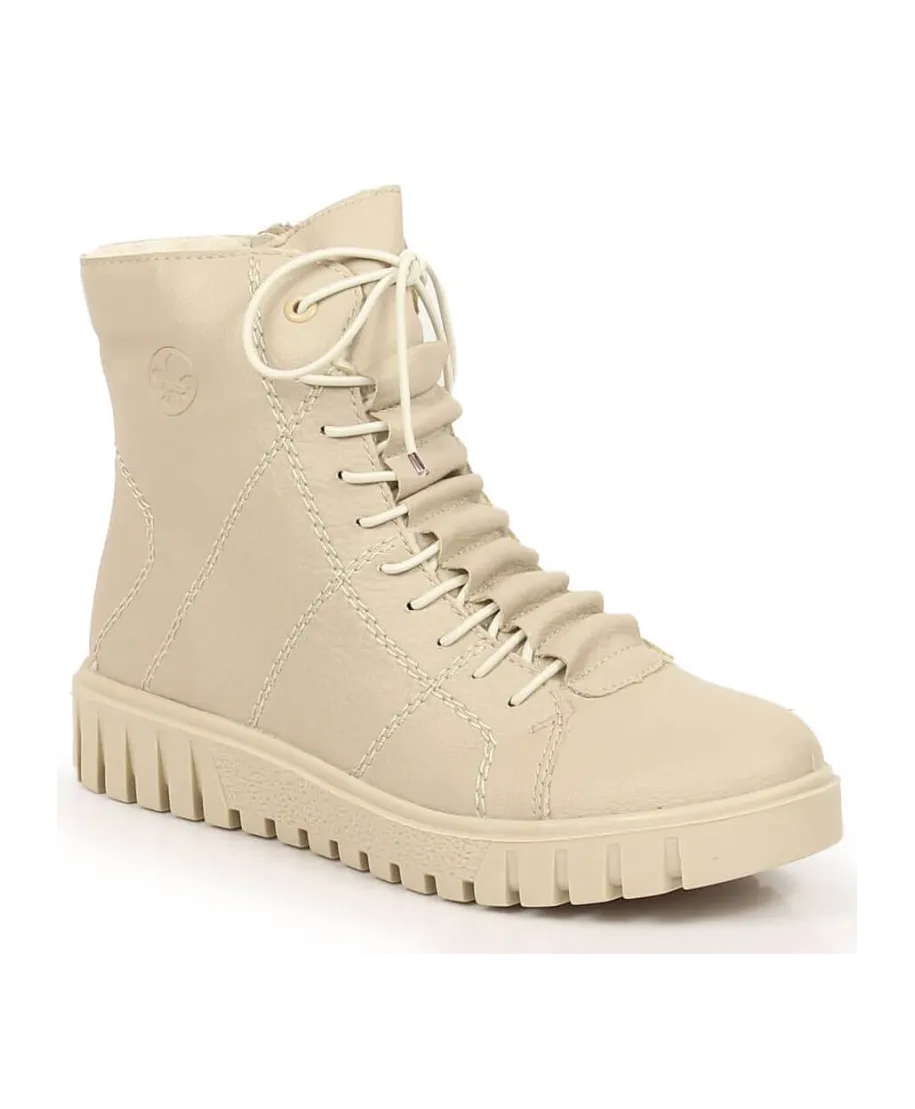 Botas con plataforma aislante Rieker W RKR279C, beige