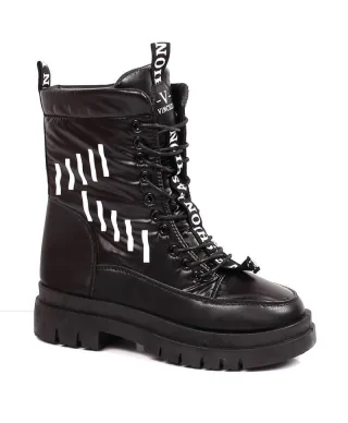 Lace-up platform snow boots Vinceza W JAN167