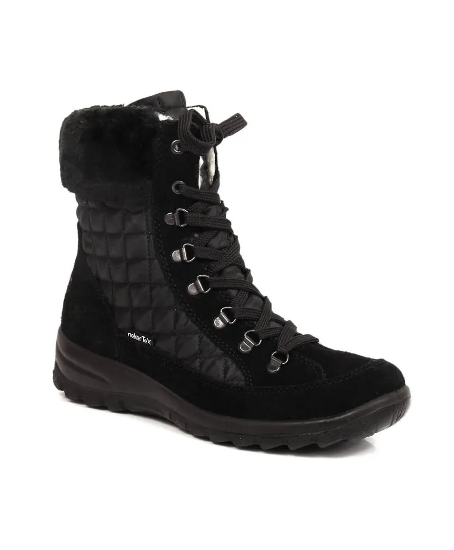 Botas de nieve impermeables con aislamiento de piel Rieker W RK