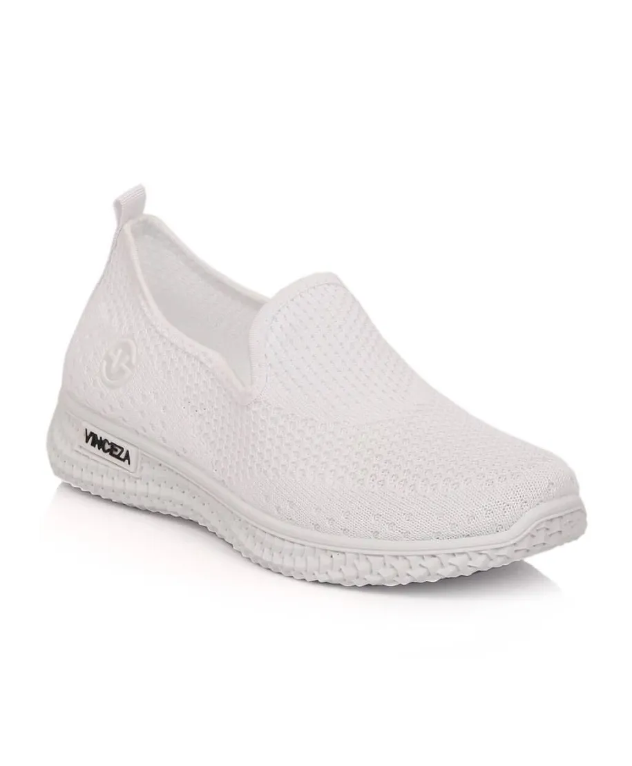 Vinceza W JAN190B white sports shoes