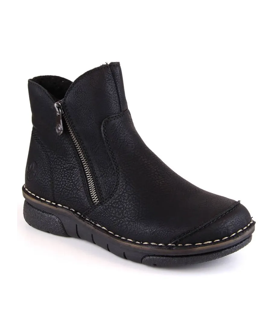 Botas cómodas con aislamiento Rieker W RKR612 negro