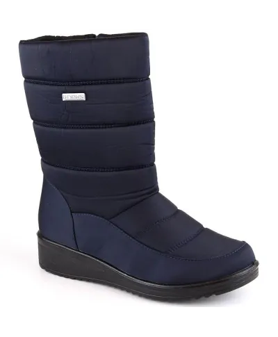 Snow boots high boots News W EVE436B navy blue