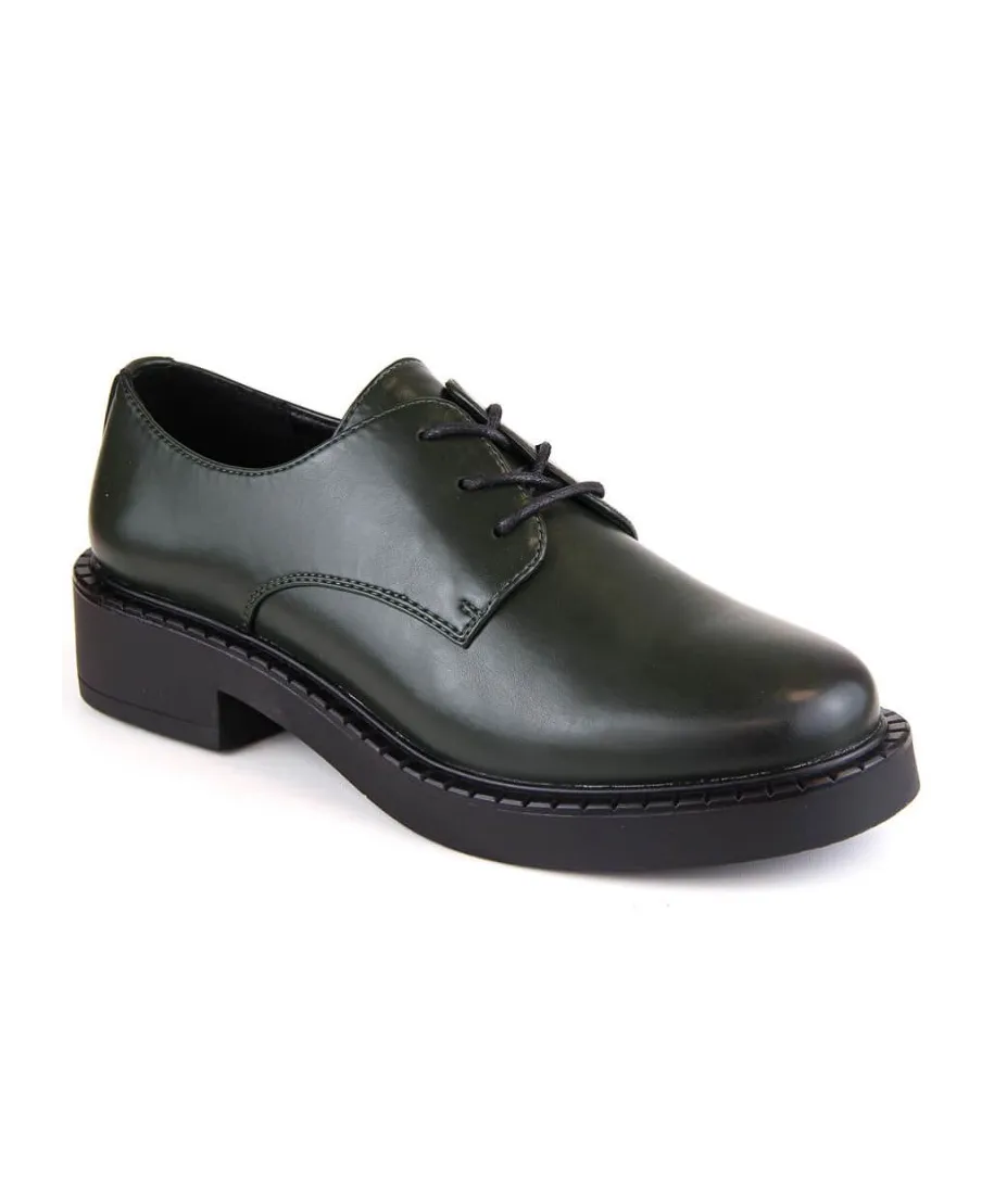 Sergio Leone W SK416B green lace-up shoes