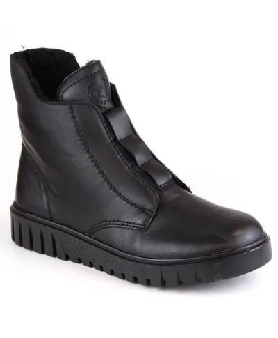 Botas cómodas de piel con aislamiento Rieker W RKR619 negro