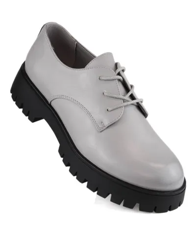 Sergio Leone W SK424B grey oxford shoes