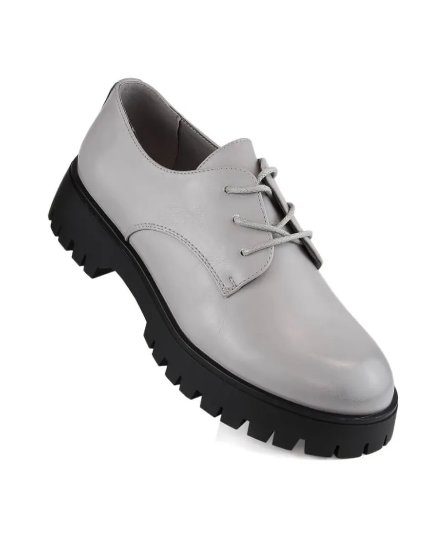 Sergio Leone W SK424B grey oxford shoes