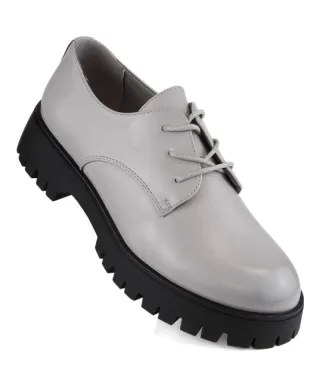 Sergio Leone W SK424B grey oxford shoes