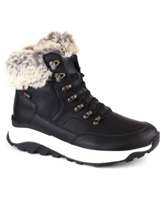 Rieker W RKR62 Leather Waterproof Wool-Lined Boots