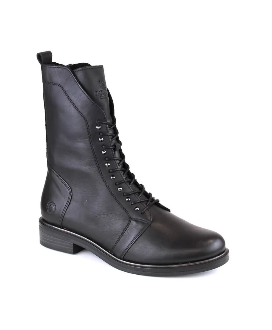 Botas de piel cómodas y aislantes Remonte W RKR630, negro