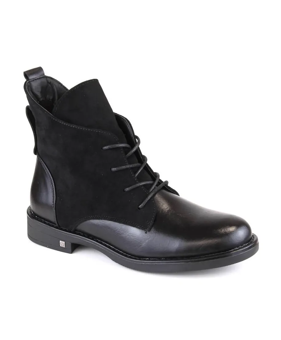 Botines de tacón plano con aislamiento Potocki W WOL88C, negro