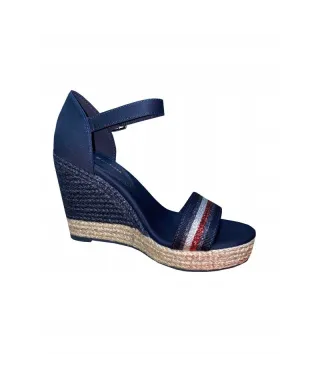 Sandały Tommy Hilfiger Grosgrain High Wedge Sandal W FW0FW0