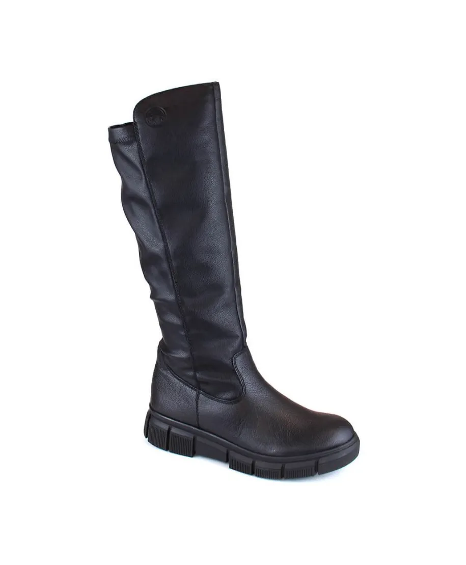 Botas de cuero cómodas y aislantes Rieker W RKR623, negro