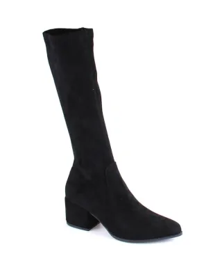 Suede boots with heels, warm Sergio Leone W SK426 black