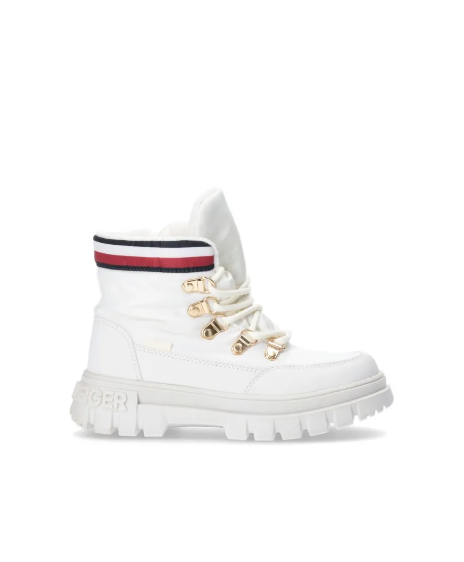 Buty Tommy Hilfiger Lace-Up Bootie Ivory W T3A5-33062-104710