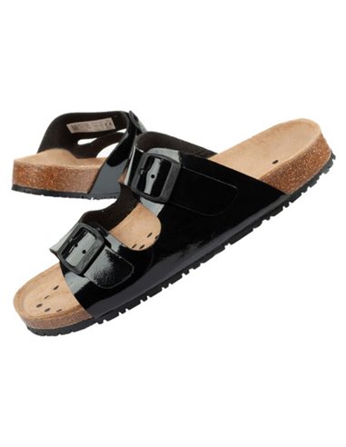 Klapki robocze Abeba Sandals Black W 8088