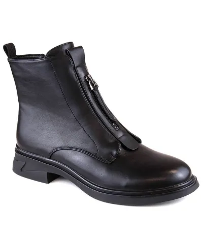 Flat ankle boots with zipper insulated Filippo W PAW4