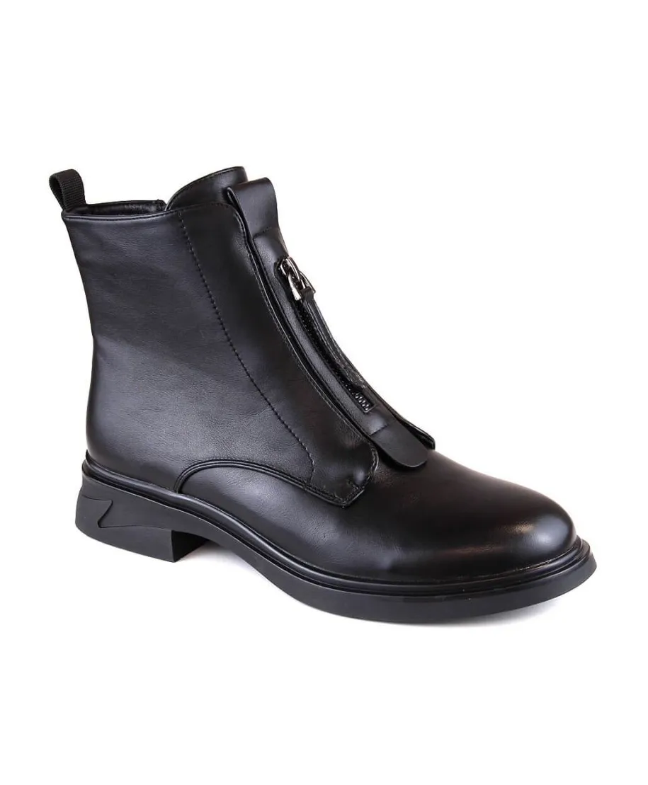 Flat ankle boots with zipper insulated Filippo W PAW4