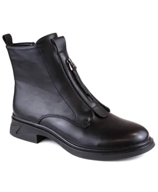 Flat ankle boots with zipper insulated Filippo W PAW4