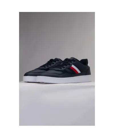 Buty Tommy Hilfiger Court Cupsole Retro Lth Stripes M FM0FM0