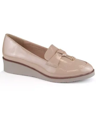 Vinceza W JAN263B beige wedge shoes