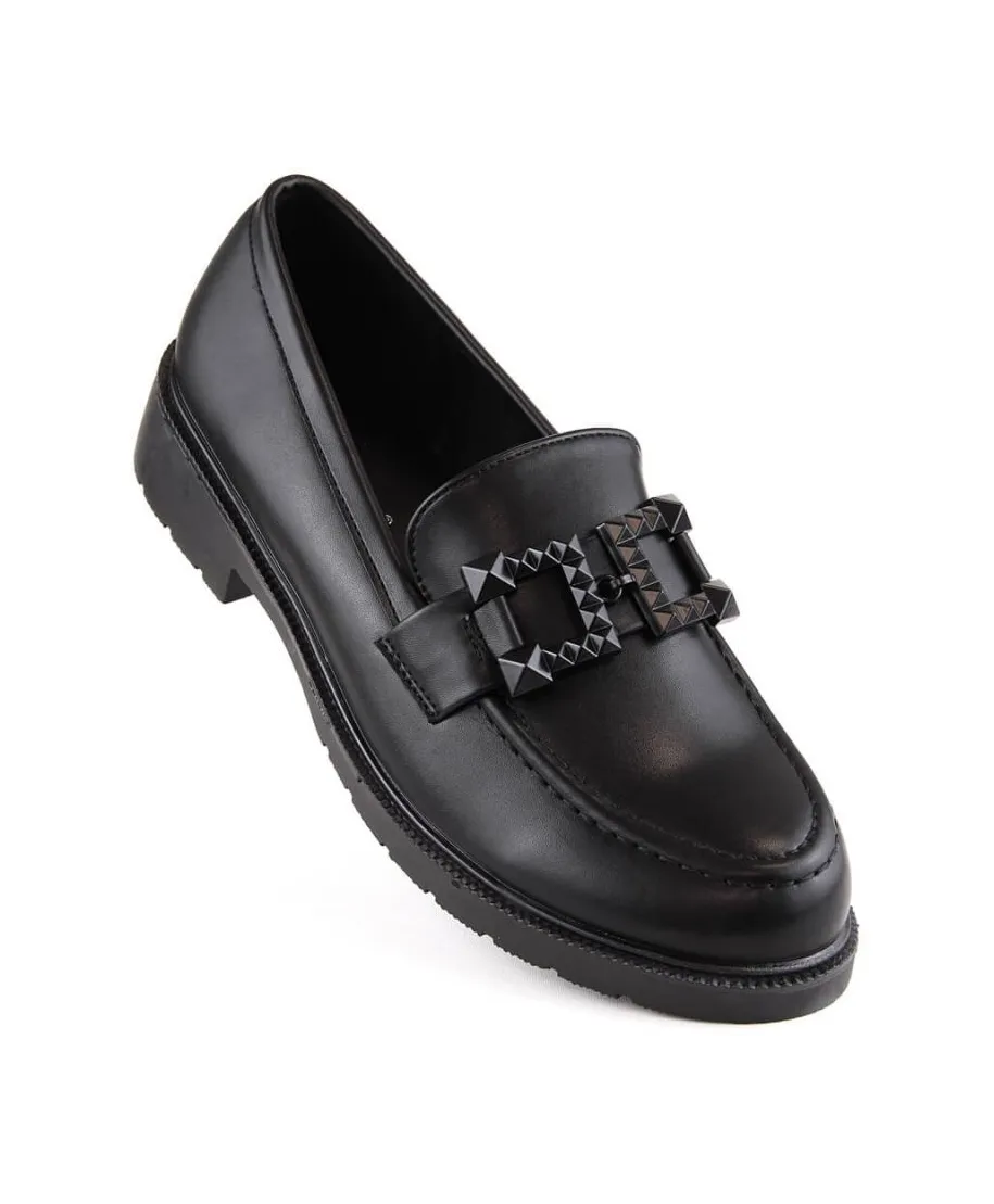 Zapatos brogue con decoración S Barski W OLI247, negro