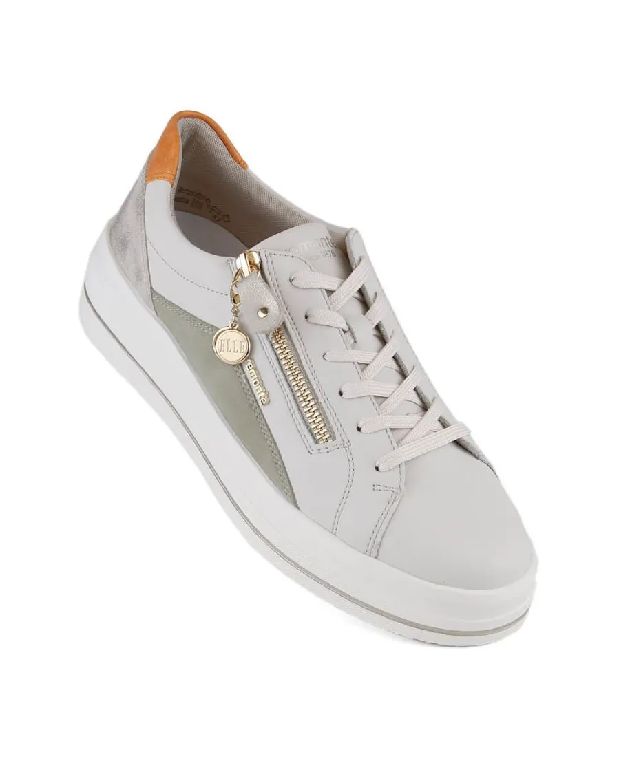 Zapatos cómodos de piel Remonte W RKR676, beige