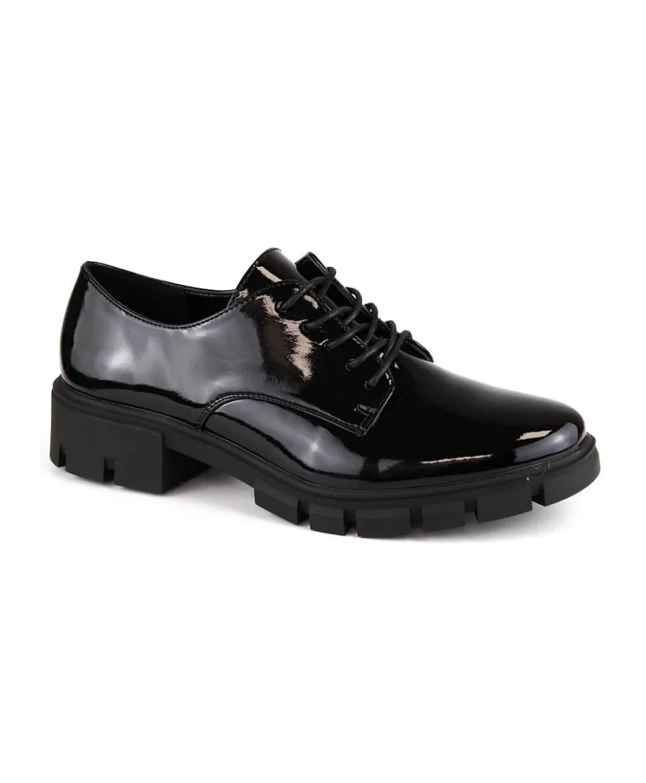 Patent leather shoes M Daszyński W SAN33A black