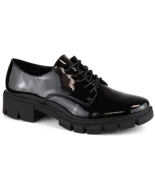 Patent leather shoes M Daszyński W SAN33A black