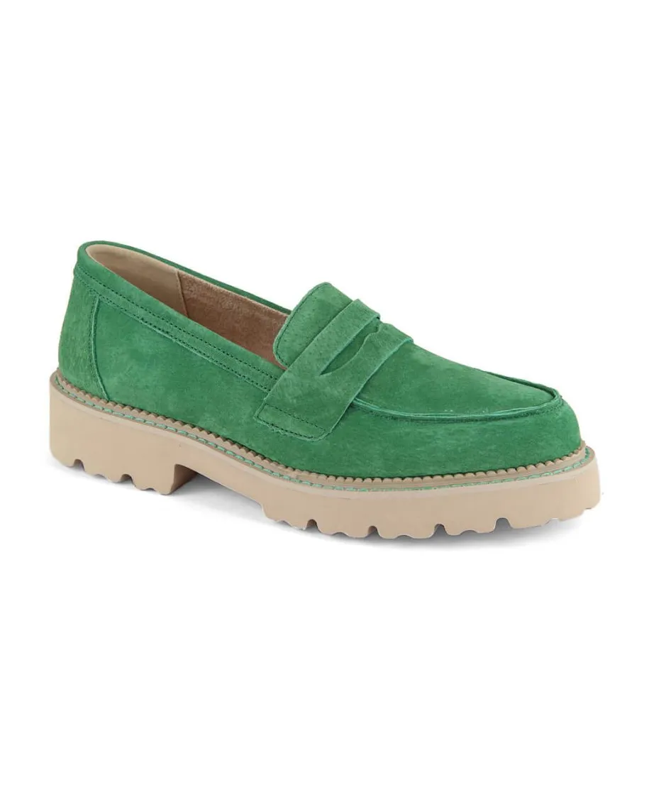 Filippo W PAW510A green suede leather shoes