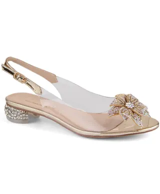 Sandalias transparentes S Barski W OLI248C, dorado