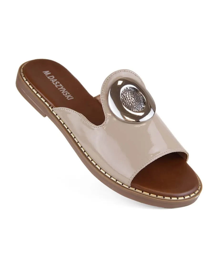 Chanclas Charol M Daszyński W SAN34 beige