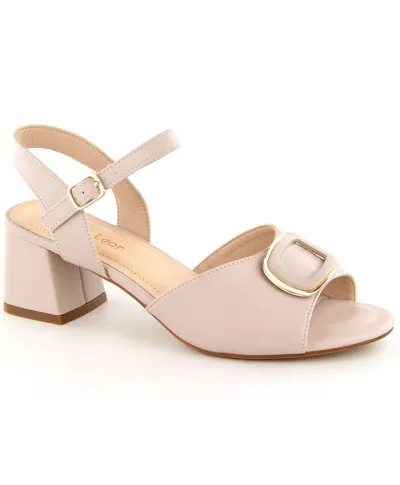 Elegant high-heeled sandals Sergio Leone W SK435A beige