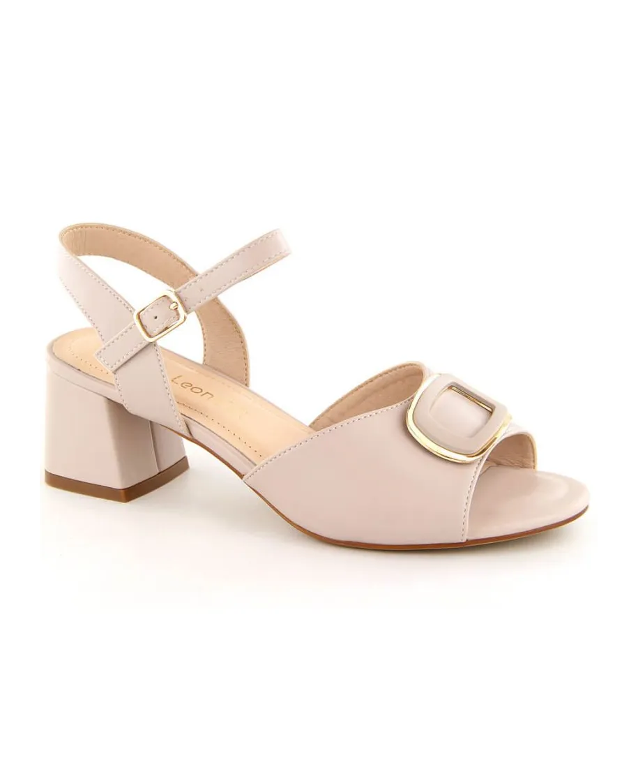 Elegant high-heeled sandals Sergio Leone W SK435A beige