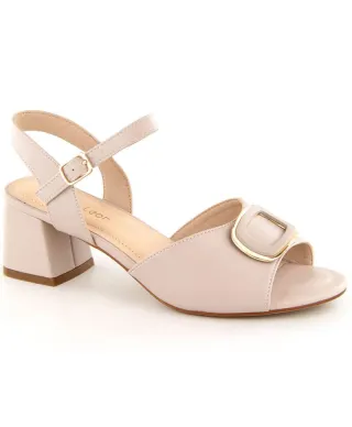 Sandalias elegantes de tacón Sergio Leone W SK435A, beige