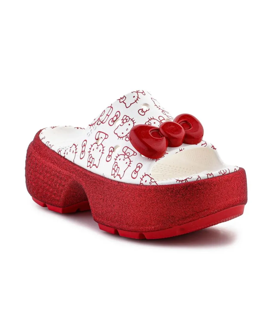 Sandalias Crocs Hello Kitty Stomp blancas para mujer 209815-100