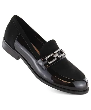 Filippo W PAW544 zapatos negros con circonitas