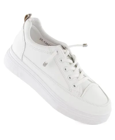 Vinceza W JAN312 white sports shoes