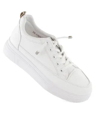 Vinceza W JAN312 white sports shoes