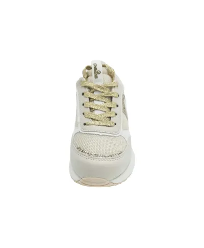 Chika10kids Beige Glitter Runner