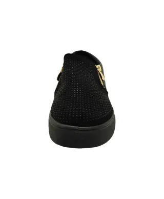 Lemonade Black Studded Trainers