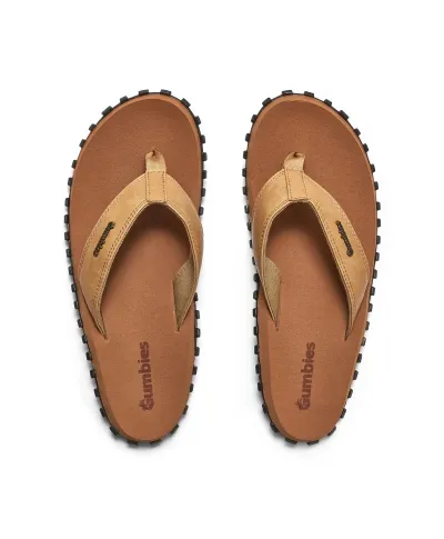 Japonki Gumbies Vegovert Flip-Flops Unisex Tan M GU-FFVEG128