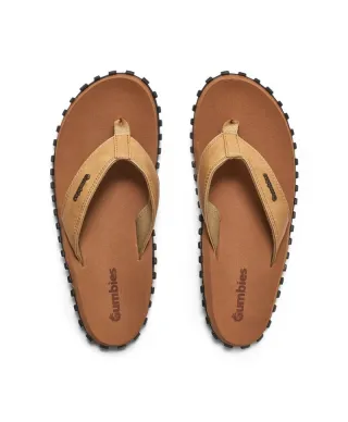 Japonki Gumbies Vegovert Flip-Flops Unisex Tan M GU-FFVEG128