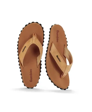 Japonki Gumbies Vegovert Flip-Flops Unisex Tan M GU-FFVEG128