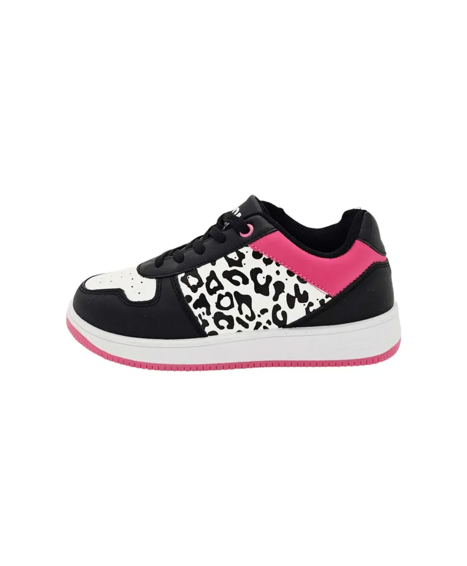 Shone Black Pink White Sneakers