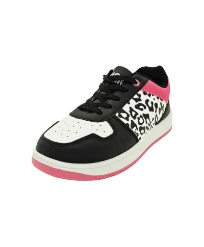 Shone Black Pink White Sneakers