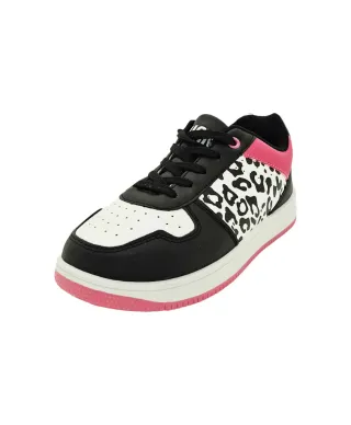 Shone Black Pink White Sneakers