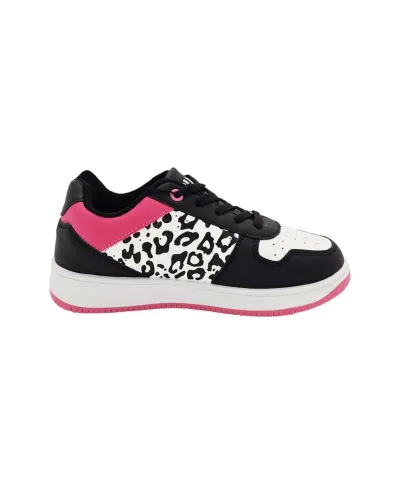 Shone Black Pink White Sneakers