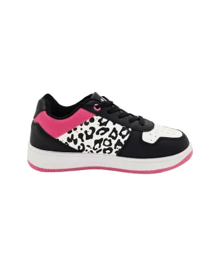 Shone Black Pink White Sneakers